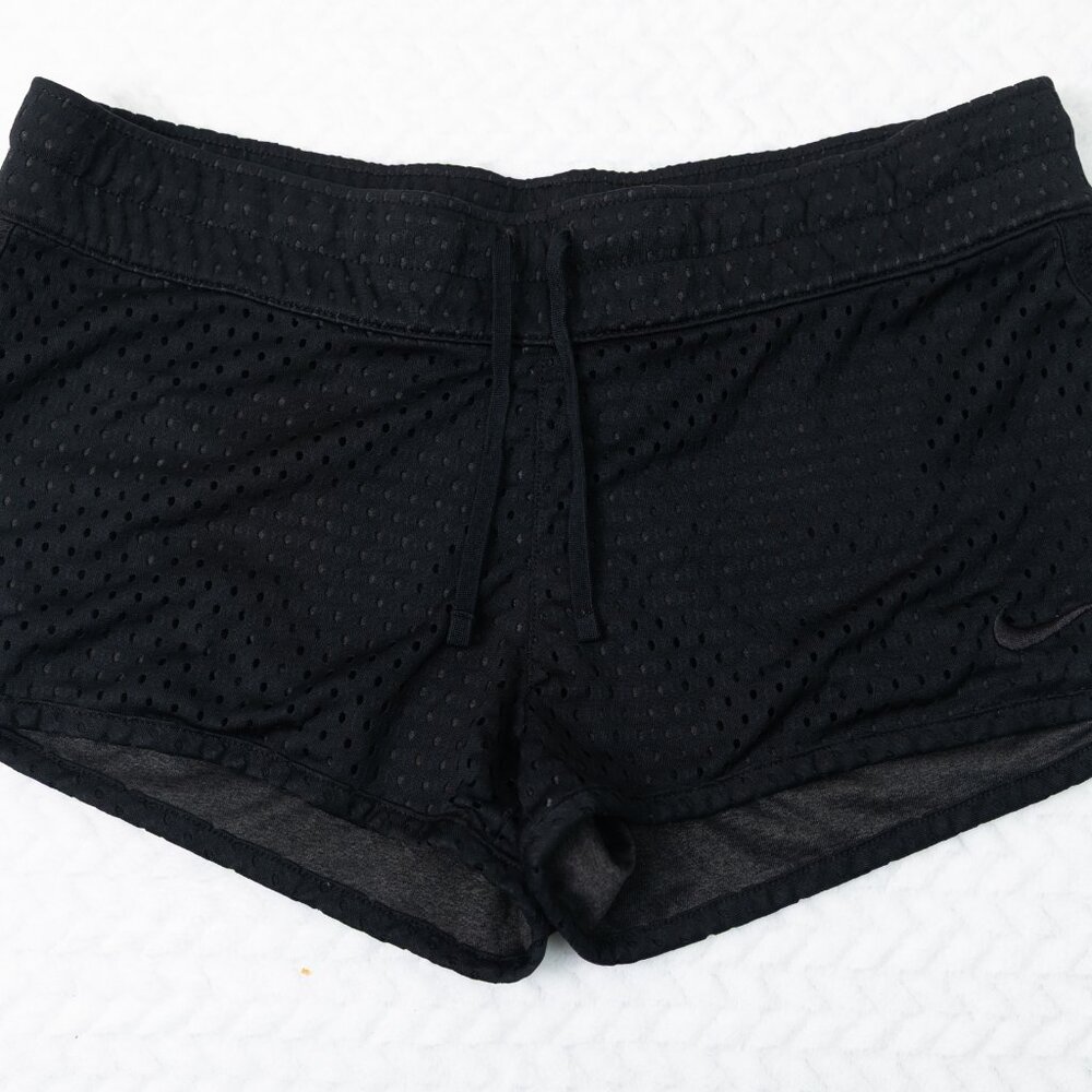 Nike reversible black and gray mesh shorts